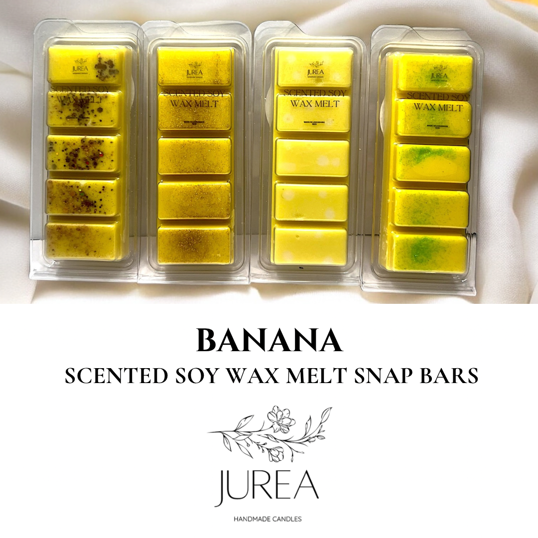 Banana Scented Soy Wax Melt Snap Bars 50g